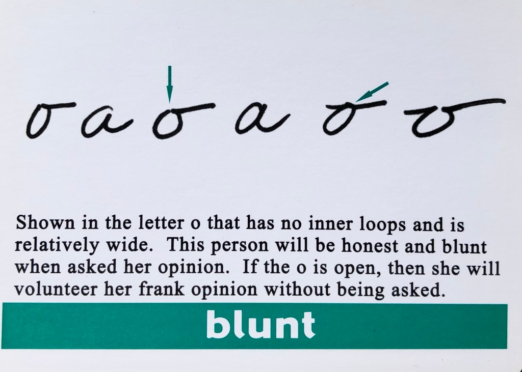 Are you blunt?